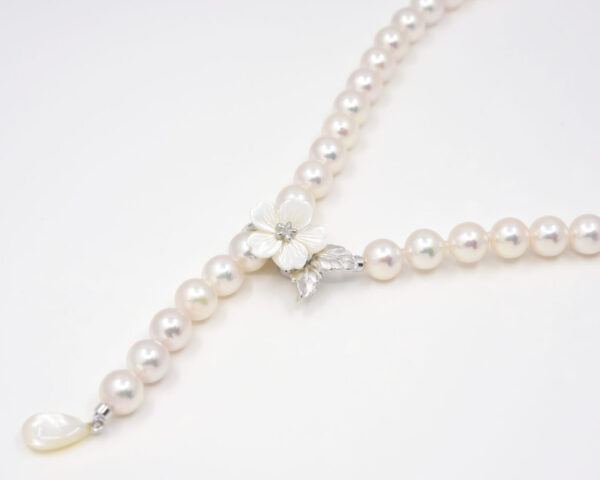 パールネックレスの留め具をマグピタに変えよう！